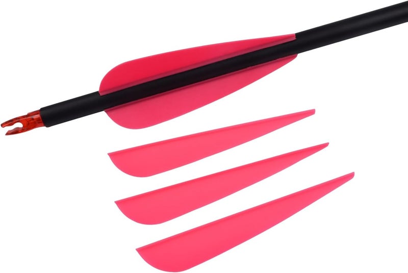 TY Archery 3 Inch Arrow Fletching Vanes Plastic Feather for DIY Archery Hunting Targeting Arrows(Pack of 50) - Image 4